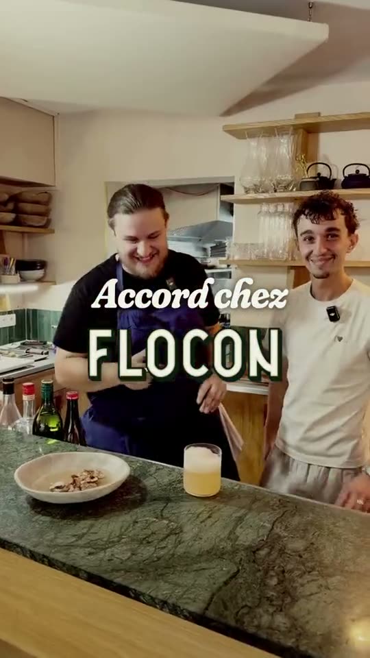 Préparation d'un cocktail en cuisine, création tournée au Flocon